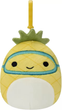 Pluszowy brelok Squishmallows Clip On Maui The Pineapple 9 cm (0196566184077) - obraz 1