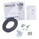 Черная газовая варочная поверхность WEILOR GM W614 BL, газ-контроль, на 4 конфорки - изображение 4