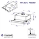 Телескопічна витяжка Minola MTL 6212 WH 700 LED - зображення 2