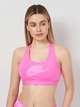 Спортивный топ для фитнеса женский Nike Futura Bra FB4080-675 XS Розовый/Белый (0196976628147) - изображение 10