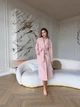 Жіночий велюровий халат COSY довгий Peach Fuzz в подарунковій упаковці 2XL-3XL персиковий V011 - зображення 1