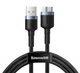 Кабель Baseus Cafule USB 3.0 to Micro-B 2A 1m Black (CADKLF-D0G) - зображення 1