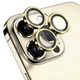 Защитное стекло Epik Metal Classic на камеру (в упак.) для Apple iPhone 15 Pro (6.1") / 15 Pro Max (6.7") Золотой / Gold - изображение 6