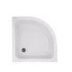 Душевой поддон Lidz KAPIELKA ST80x80x26, середній, напівкруглий, з панеллю, діаметр зливу 52 мм - изображение 1