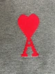 Свитер Ami Paris Ami de Coeur Sweater Red Размер S Серый - изображение 4