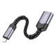 Адаптер Переходник HOCO iP male to USB female 2.0 converte OTG Lightning - USB 2.0 для телефона Серый - изображение 4