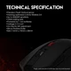 Беспроводная компьютерная мышь для геймеров Fantech WG10 Raigor 2 2.4Ghz Wireless PixArt 800-2000 DPI PixArt Серый - изображение 4