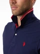 Поло длинное мужское U.S.Polo Assn 118716-EE00A(Classic Navy) L Темно-синее (786667867117) - изображение 3
