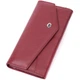 Кошелек для женщин из натуральной кожи с геометрическим клапаном ST Leather 22547 Бордовый - изображение 1