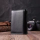 Стильний гаманець для жінок із натуральної шкіри ST Leather 22501 Чорний - зображення 8