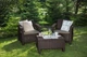 Комплект пластикових меблів Keter Corfu II Weekend Set 258953 коричневий - зображення 4