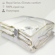 Одеяло пуховое со 100% серым пухом Royal Series Climate-comfort IGLEN 160х215 (16021510GRS) - изображение 1