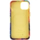Кожаный чехол Colour Splash для Apple iPhone 12 Pro / 12 (6.1") Orange / Red - 00000064470_1 - изображение 4