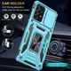 Ударостійкий чохол Camshield Army Ring для Samsung Galaxy A33 5G Блакитний / Light Blue - изображение 2