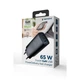 Зарядний пристрій Gembird USB-A + 2xType-C (PD18W + QC3.0 27W) black (TA-UC-PDQC65-01-BK) - зображення 5
