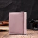 Женский вертикальный кошелек с монетницей из натуральной кожи ST Leather Бежевый (bg194fash39) - изображение 9