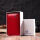 Кошелек женский кожаный ST Leather Accessories leather-19469 Красный - изображение 8
