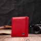 Кожаный женский кошелек ST Leather 9,5х10,3х1,5 см (acs0028384) Красный - изображение 6