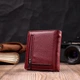 Кожаный женский кошелек ST Leather 9,5х10,3х1,5 см (acs0028385) Бордовый - изображение 7