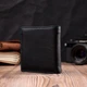 Женский оригинальный кошелек среднего размера из натуральной кожи ST Leather 19500 Черный - изображение 7