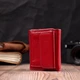 Яркий средний кошелек для женщин с монетницей из натуральной кожи ST Leather Красный (bg195fash02) - изображение 9