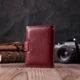 Практическая Визитница Из Натуральной Кожи St Leather Бордовый (259606) - изображение 8