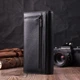 Кожаный женский кошелек ST Leather 18,5х9х3 см (acs0028444) Черный - изображение 7