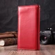 Женский вертикальный кошелек-клатч из натуральной кожи ST Leather красного цвета для паспорта и наличных (bg225fash33) - изображение 9