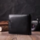 Чоловічий гаманець середнього розміру ST Leather із натуральної шкіри із монетницею чорний (bg224fash73) - зображення 14
