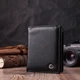 Мужской кожаный бумажник 9,3х12х2 см ST Leather (2000002795506) - изображение 7