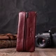 Шкіряна ключниця жіноча на блискавці з натуральної шкіри ST Leather бордового кольору (bg225fash58) - зображення 8
