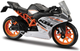 Металева модель мотоцикла Maisto KTM Rc390 with stand 1:18 (5907543772577) - зображення 2