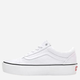 Tenisówki damskie materiałowe Vans Old Skool Platform Tonal Checkerboard VN0A3B3U42B 40 Białe (194902657995) - obraz 1