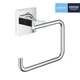 Держатель для туалетной бумаги GROHE QuickFix Start Cube 40978000 прямоугольный металлический хром CV033418 - изображение 4