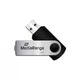 USB флеш накопичувач Mediarange 64GB Black/Silver USB 2.0 (MR912) - зображення 2