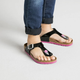 Klapki japonki dziecięce dla dziewczynki Birkenstock GIZEH Kids Birko-Flor Narrow 30 Czarny/Fioletowy (4052001672317) - obraz 2