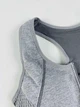Спортивний топ 3322 Застібка-змійка спереду 4XL/5XL Сірий - зображення 2