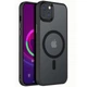 Чехол TPU+PC Metal Buttons with MagSafe Colorful для Apple iPhone 13 (6.1") Black - изображение 1