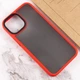 TPU+PC чохол Metal Buttons для Apple iPhone 13 (6.1") Червоний - изображение 4