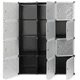 Складной пластиковый шкаф органайзер Cube Cabinet (110х37х146см) - изображение 1