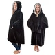 Плед толстовка Huggle Hoodie black с капюшоном рукавами onesize - изображение 9