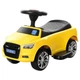 Дитяча каталка толокар 2в1 Bambi Audi 3503А-6 Жовтий з бампером ручкою музикою - зображення 5