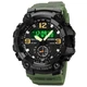 Часы наручные 1965AG SKMEI с подсветкой, ARMY GREEN-BLACK - изображение 3