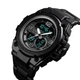 Часы наручные 1452BK SKMEI с подсветкой, BLACK-BLACK - изображение 2