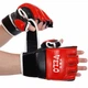 Перчатки для смешанных единоборств MMA на липучке размер L кожа VELO красный ULI-4033 - изображение 1