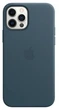 Чехол кожаный Wave Premium AAA Leather Case with MagSafe для Apple iPhone 12/12 Pro Baltic Blue - изображение 7