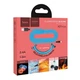 Дата кабель Hoco X21 Plus Fluorescent Silicone Lightning Cable 1m Синий Blue - изображение 3