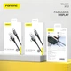 Кабель Foneng X92 4-in-1 (60W) USB/USB-C - USB-C/Lightning 1м Black (X92-CA-FIO) - изображение 7