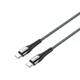 Кабель ColorWay USB Type-C - USB Type-C (M/M), PD Fast Charging, 3 А, 65 W, 1 м, Grey (CW-CBPDCC040-GR) - изображение 1