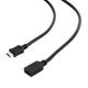 Кабель Cablexpert HDMI - HDMI (M/F), подовжувач, 1.8 м, чорний (CC-HDMI4X-6) пакет - зображення 1